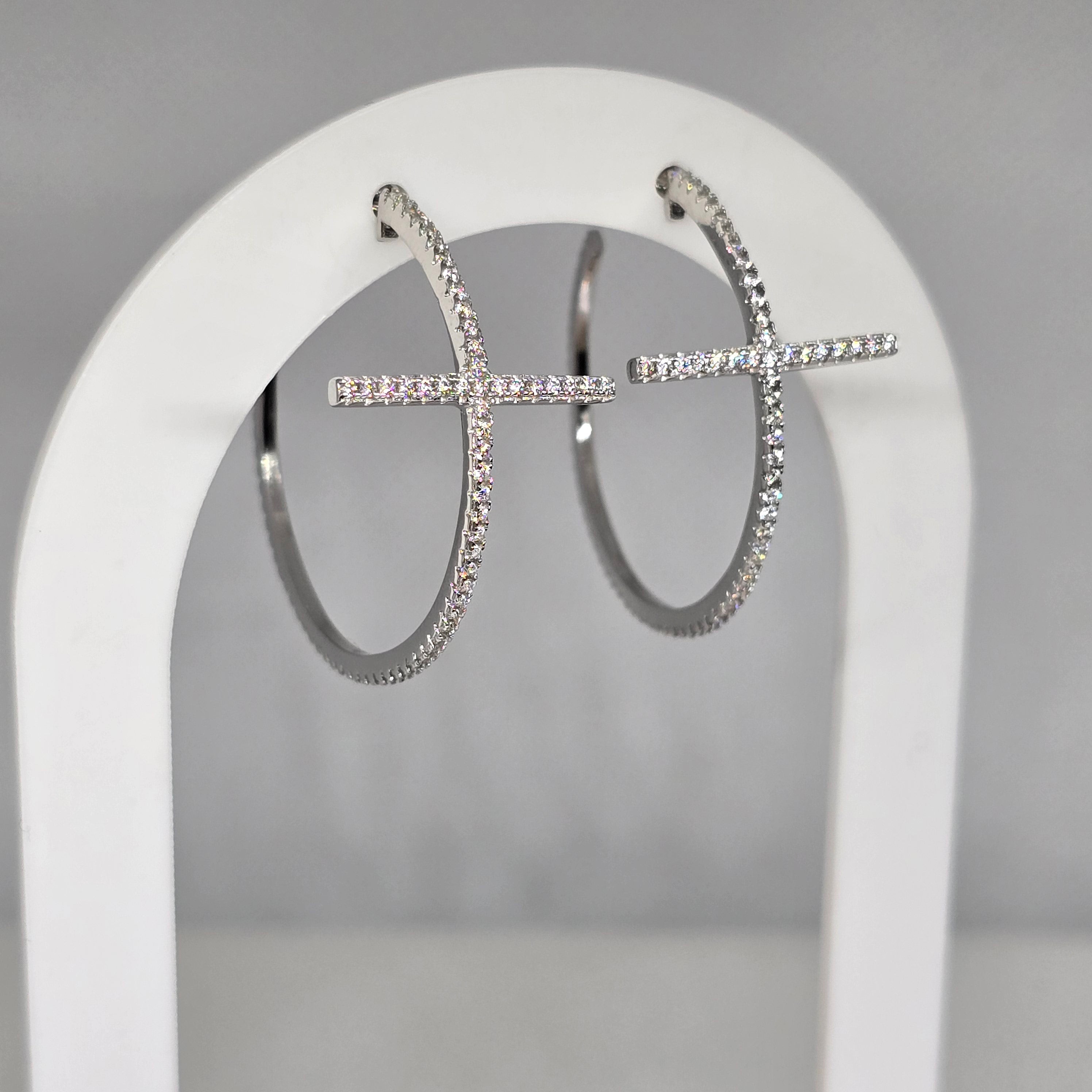 Luxury 925 Silver Earrings with Zirconia