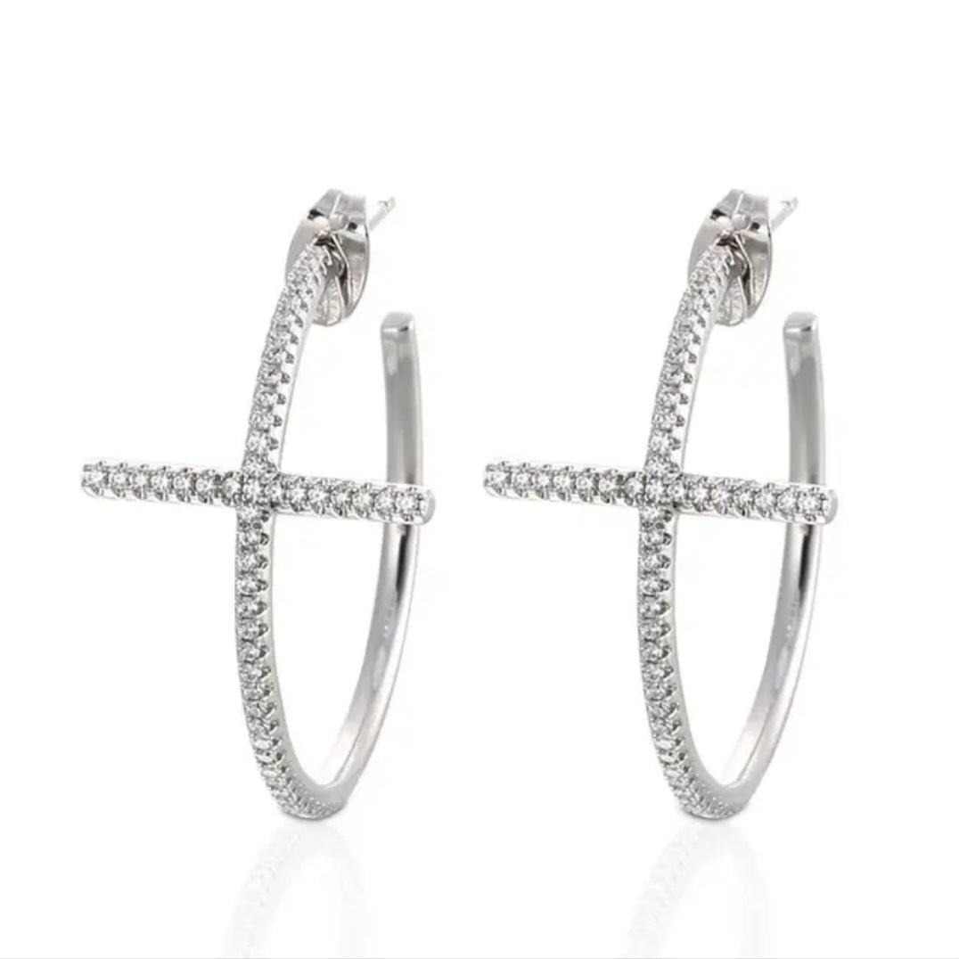 Luxury 925 Silver Earrings with Zirconia