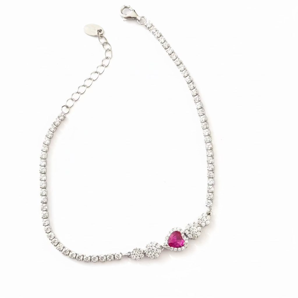 Bracciale Tennis Royal Heart
