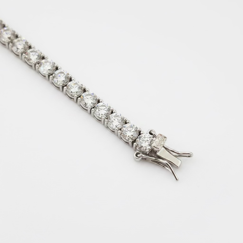 Bracciale Tennis in Argento 925 con Zirconi Rotondi da 4mm